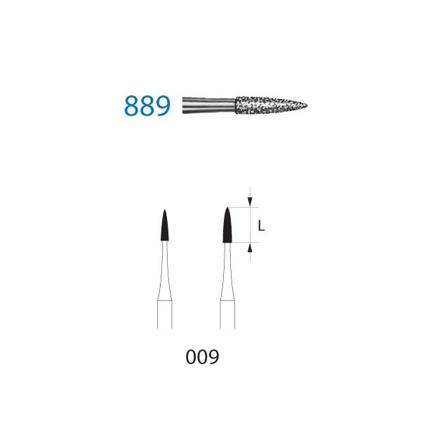 889.314.009 Fresa Diamante Turbina 5 Uds