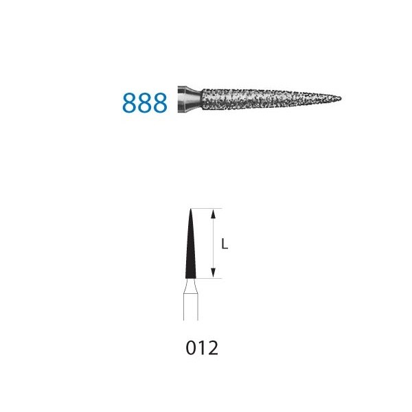 888.314.012 Fresa Diamante Turbina 5 Uds