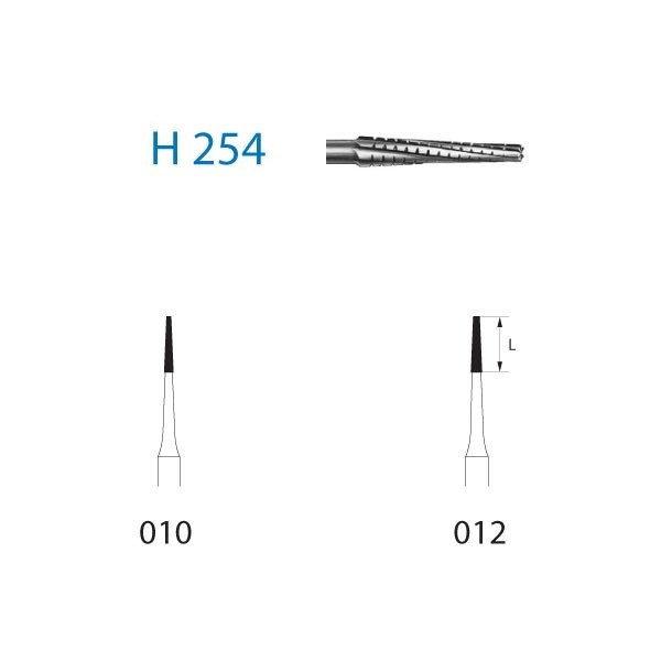 H254 314 Fresa Tungsteno Turbina 5 uds