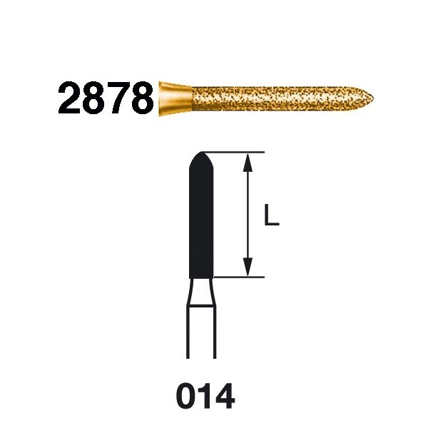 2878.314.014 Fresa Turbina Diamante 5 Ud