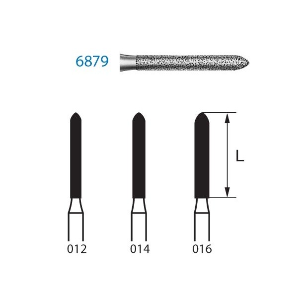 6879.314 Fresa Turbina Diamante 1 Unidad