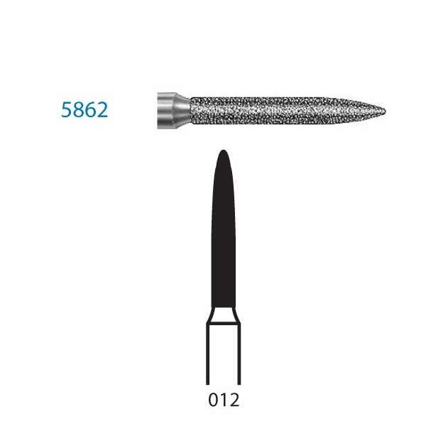 5862.314.012 Fresa Diamante Turbina 5 Uds