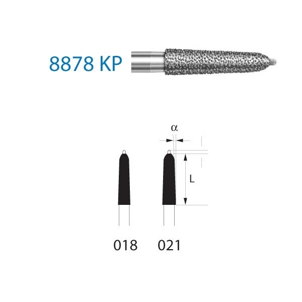 8878KP.314 Fresa Diamante Turbina 1 Unidad