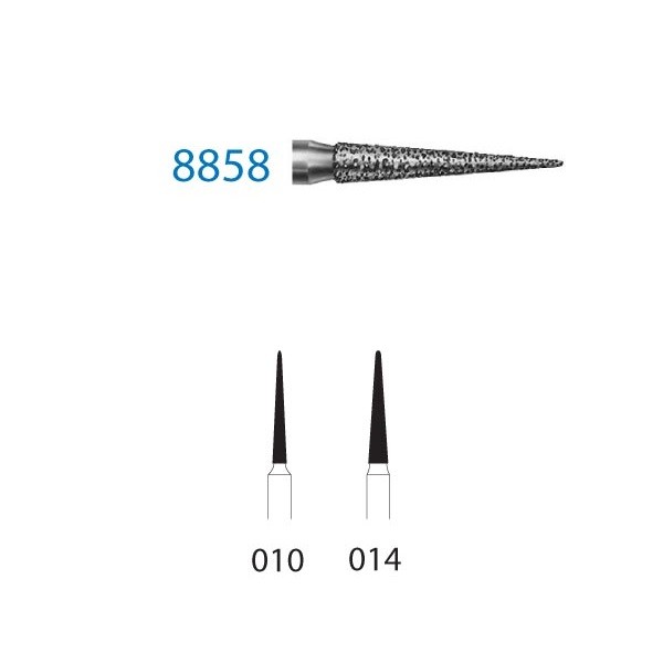 8858.314 Fresa Turbina Diamante Lanza 5 Uds