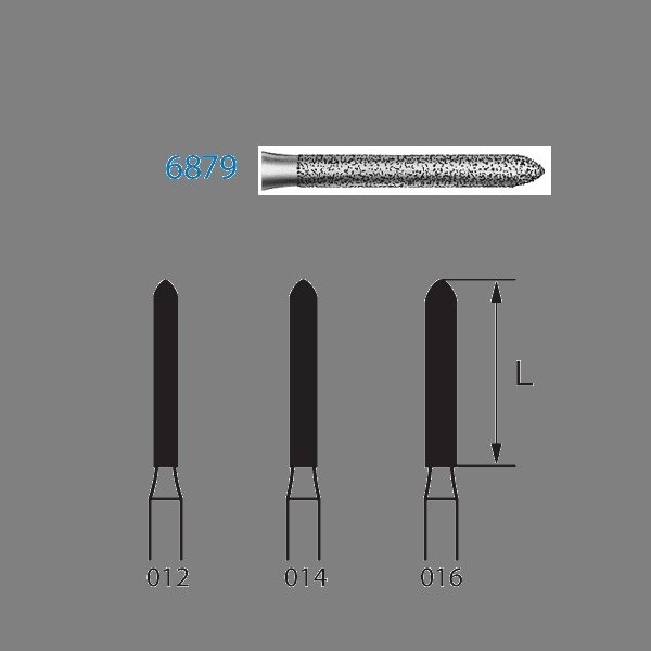 6879.314 Fresa Turbina Diamante 5 Uds
