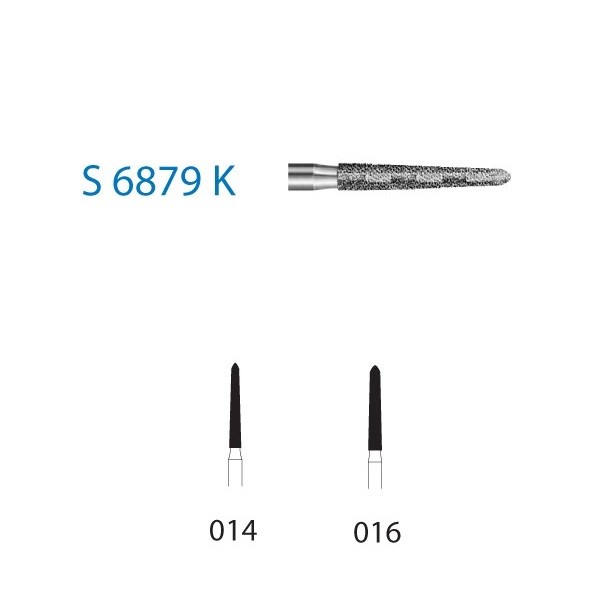 S6879K.314 Fresa Diamante Turbina 5 Uds