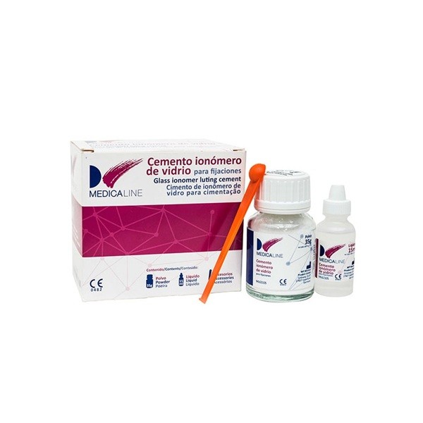 M-Zem Glass Cemento ionómero de vidrio Kit: 35g + 15 ml