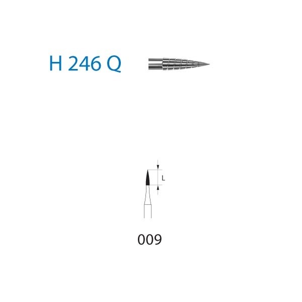 H246Q.314.009 Fresa Tungsteno Turbina 5 uds
