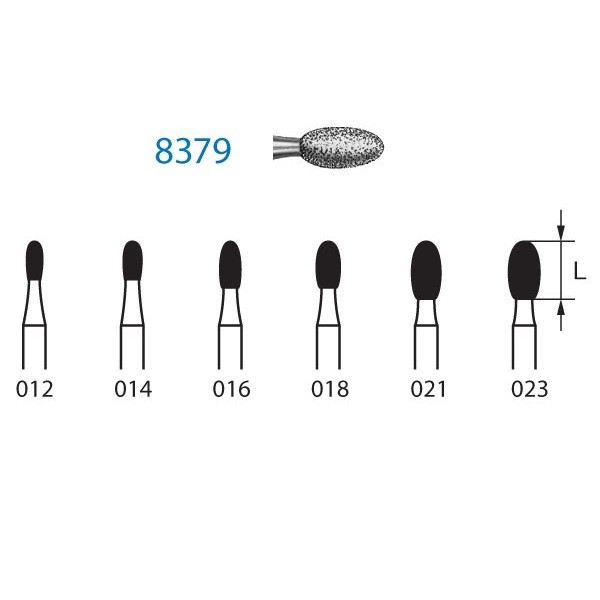 8379.314 Fresa Diamante Turbina 5 Uds