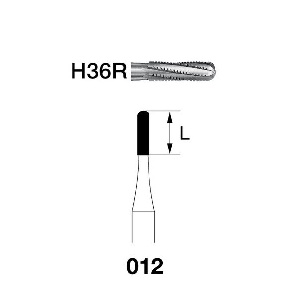H36R.314.012 Fresa Tungsteno Turbina 5 uds