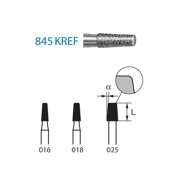 845KREF.314 Fresa Diamante Turbina 1 Unidad