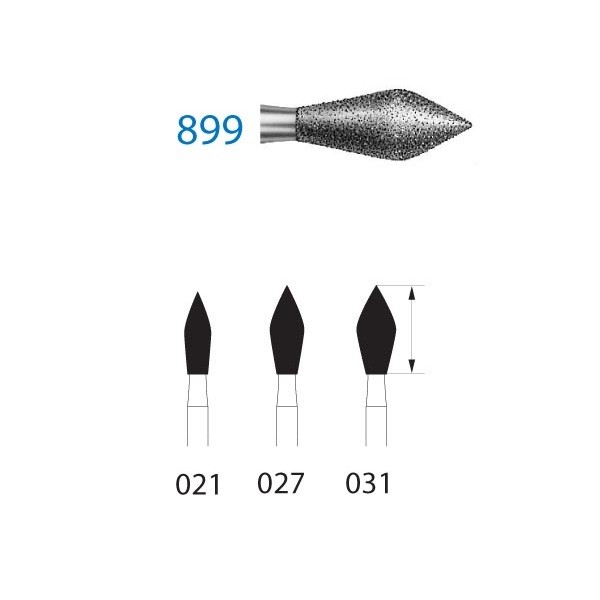 899.314 Fresa Diamante Turbina 5 Ud