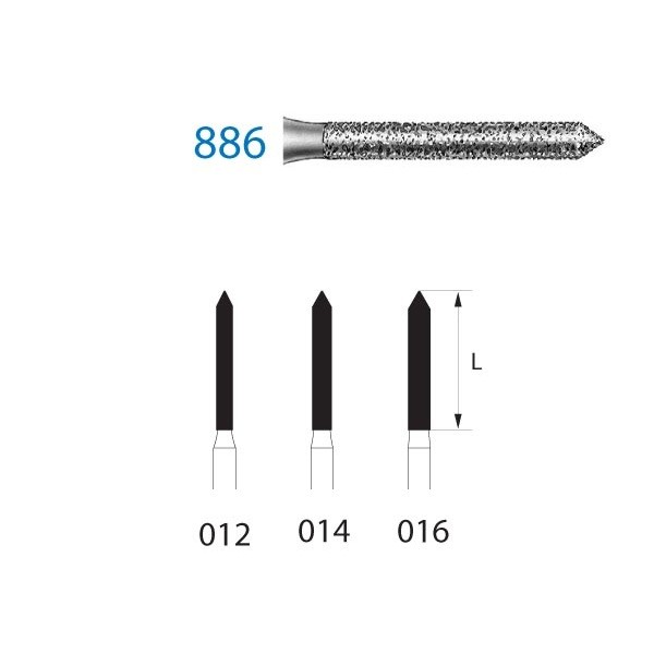 886.314 Fresa Diamante Turbina 1 Unidad