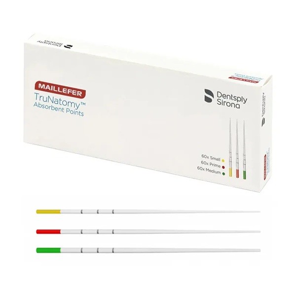 TruNatomy Puntas de Papel Absorbentes Dentsply 180 uds