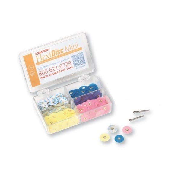 Kit Inicial FLEXIDISC MINI 5/8 400 Discos de Pulido