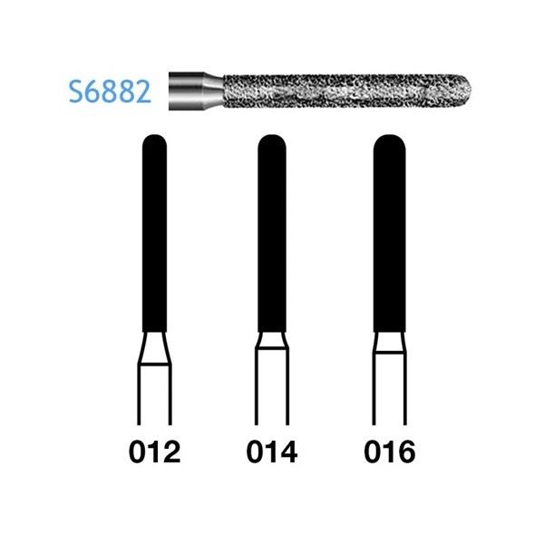 S6882.314 Fresa Turbina Diamante Komet 5 Uds