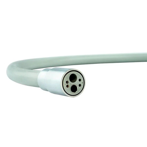 Manguera turbina TKD para Vitali con luz, 6 orificios, open end, 160cm x 10,33mm diámetro, gris oscuro