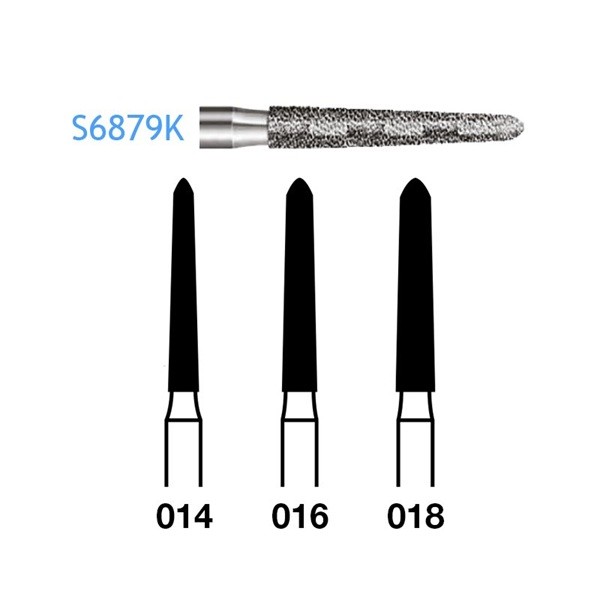 S6879K.314 Fresa Diamante Turbina 5 Uds