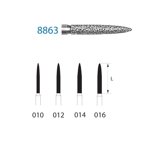 8863.314 Fresa Diamante 5 Uds