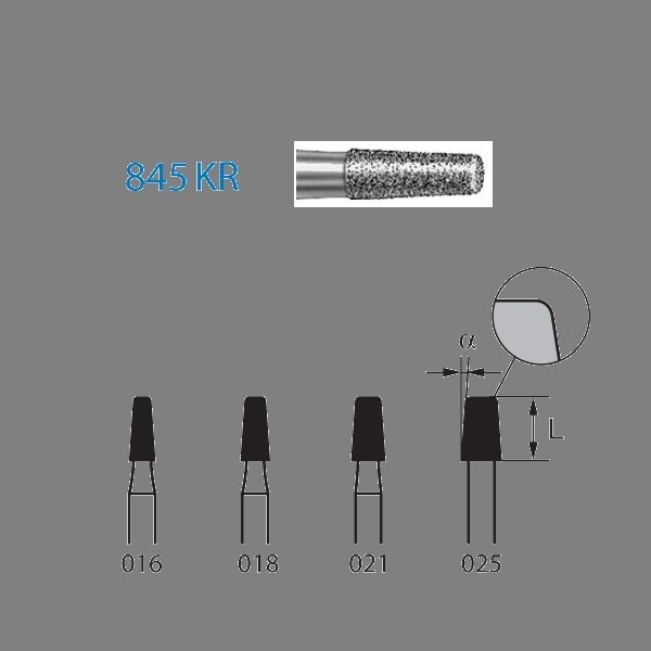 845KR.314 Fresa Diamante Turbina 5 Uds
