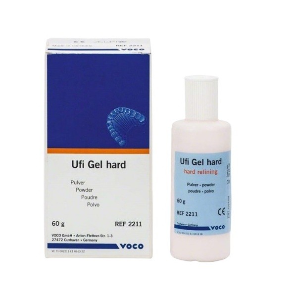 Ufi Gel hard Polvo 60 grs Rebase Duro