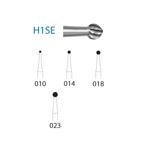 H1 SE 205 Fresa Tungsteno Contra Ángulo 5 uds