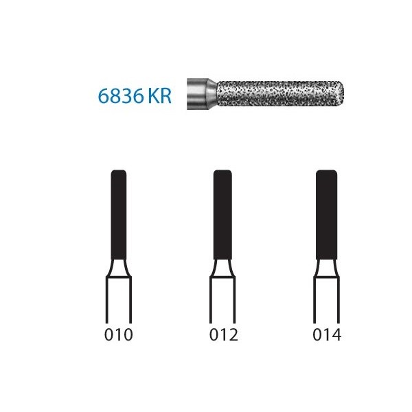 6836KR.314 Fresa Diamante Turbina 5 Uds
