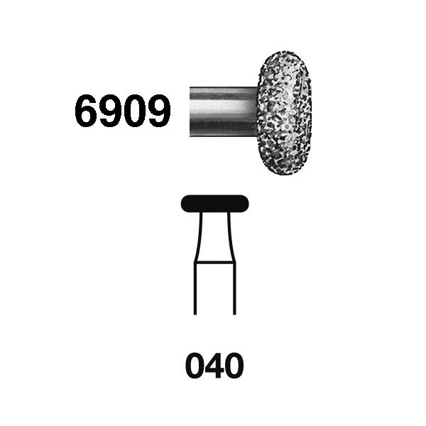6909.314.040 Fresa Diamante Turbina 5 Uds