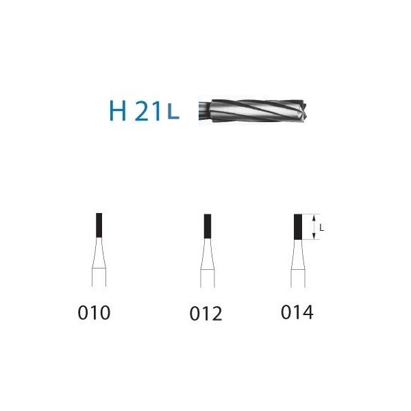H21L.314 Fresa Tungsteno Turbina 5 uds
