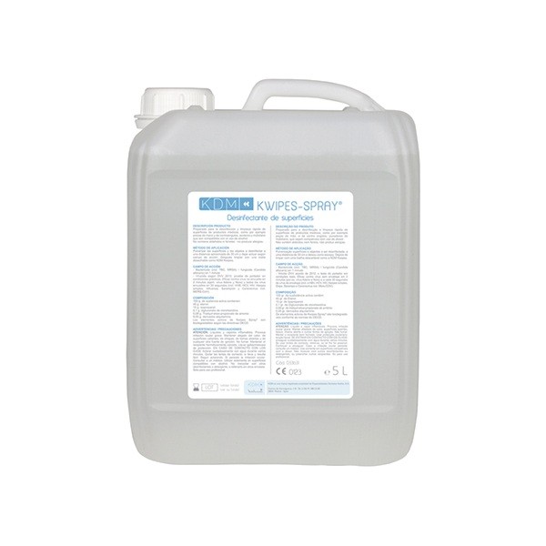 KWIPES spray 5 KDM Botella de 5 litros