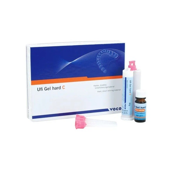 Ufi Gel hard C Set 80gr + Adhesivo 10ml Rebase Duro