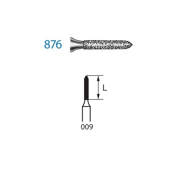 876.314.009 Fresa Turbina Diamante 5 Uds