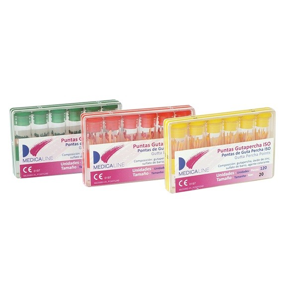 Gutapercha Conicidad 02 Medicaline Mg-Fill 120 uds
