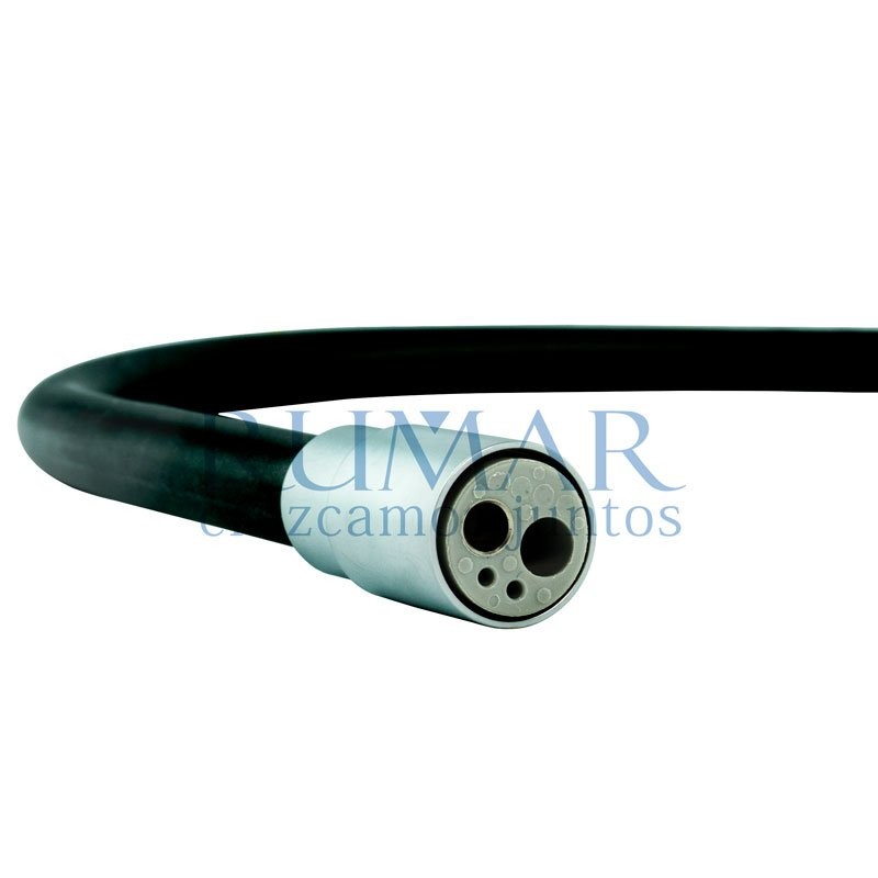 Manguera turbina TKD sin luz, 4 orificios, open end, 200cm, negro