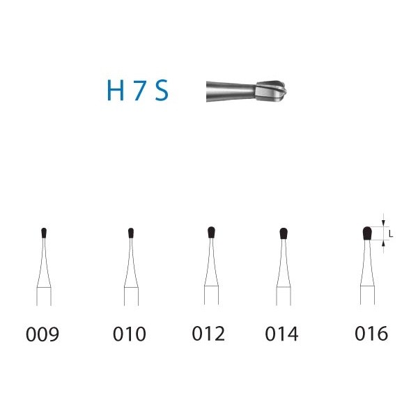 H7S.314 Fresa Tungsteno Turbina 1 Unidad