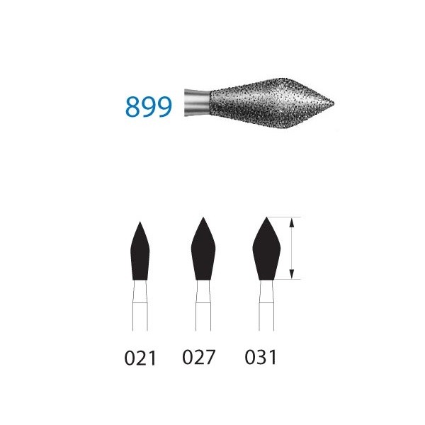 899.314 Fresa Diamante Turbina 5 Ud