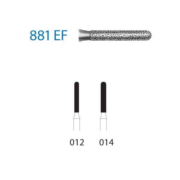 881EF.314 Fresa Turbina Diamante Komet 1 Unidad