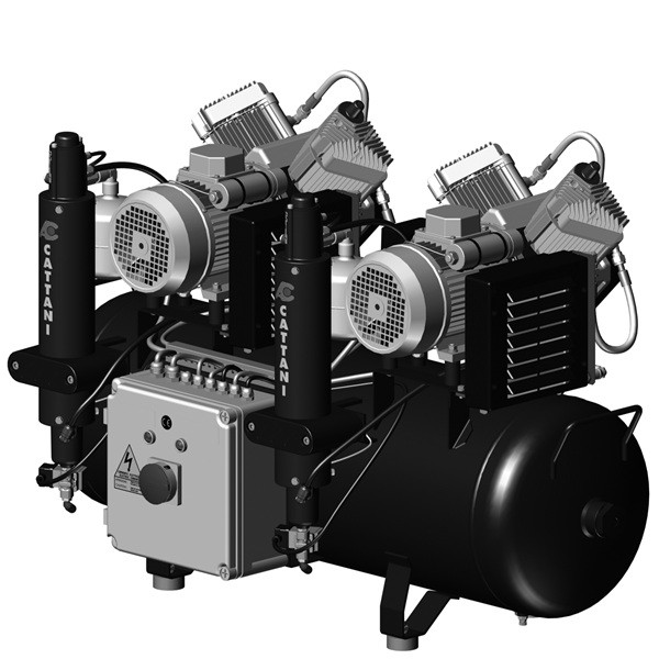 Compresor Cattani AC 400 Para 7 equipos