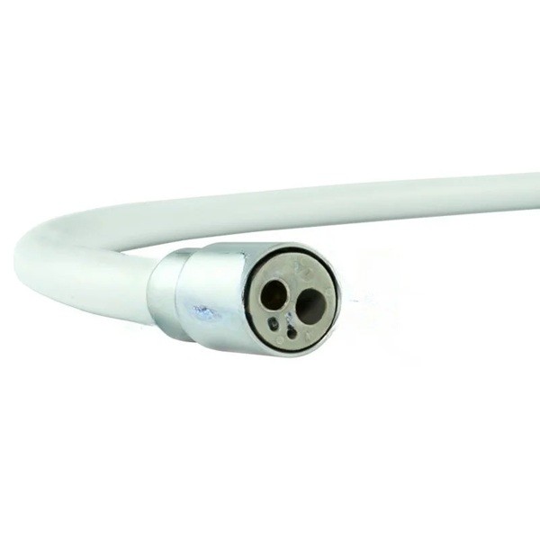 Manguera turbina TKD sin luz, 4 orificios, open end, 160cm, gris claro