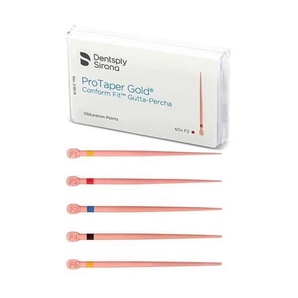 Gutapercha Pro Taper Gold Conform Fit Dentsply 60 uds