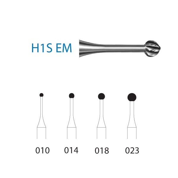 H1 SEM.205 Fresa Tungsteno Contra Ángulo 5 uds