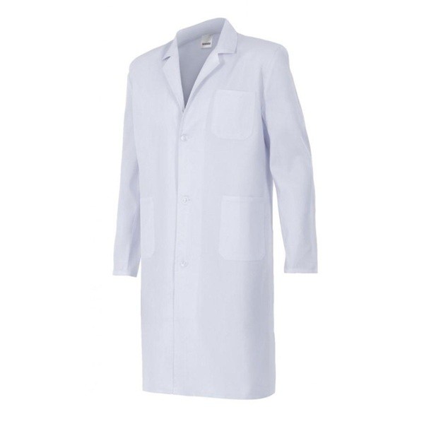 Bata Blanca Unisex para Laboratorio