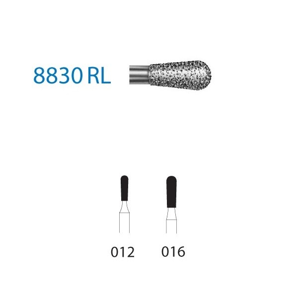 8830RL.314 Fresa Diamante Turbina 5 Uds