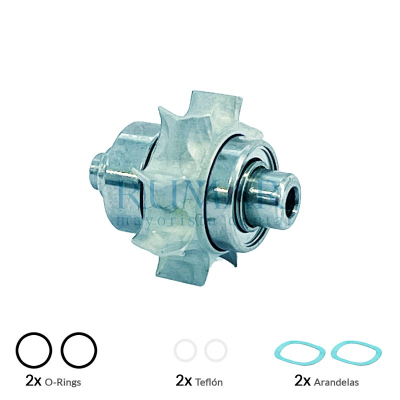 Rotor compatible con turbina Sirona T2 Control (N/S > 802.001)