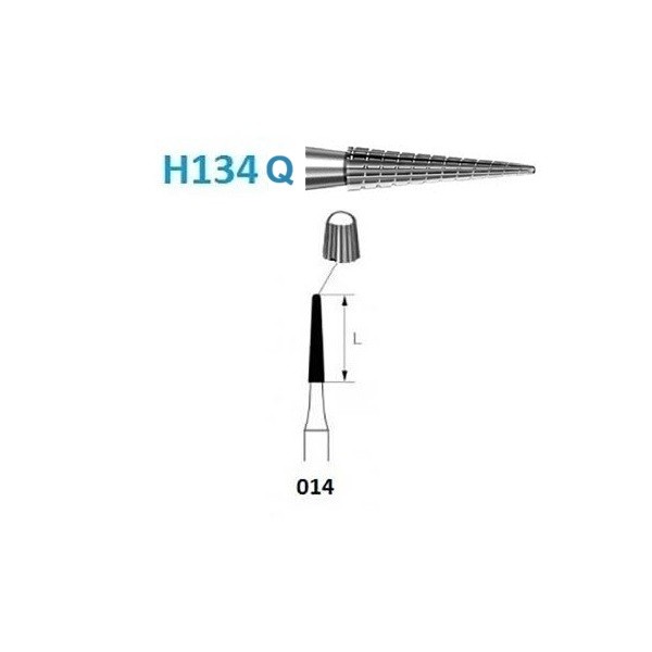H134Q.314.014 Fresa Tungsteno Turbina 5 uds