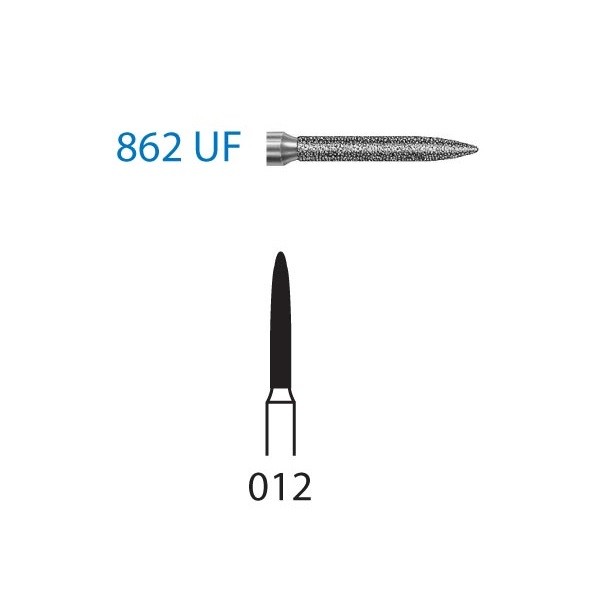 862UF.314.012 Fresa Diamante Turbina 5 Uds