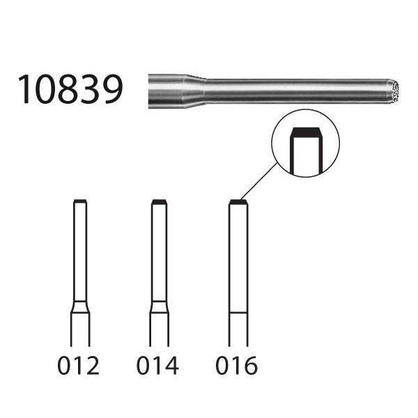10839.314 Fresa Turbina Diamante 5 uds