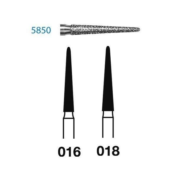 5850.314 Fresa Diamante Turbina 5 Uds