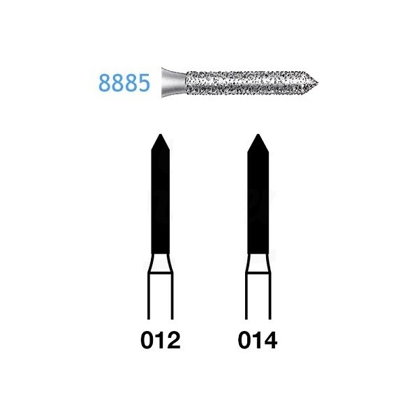 8885.314 Fresa Diamante Turbina 5 Uds