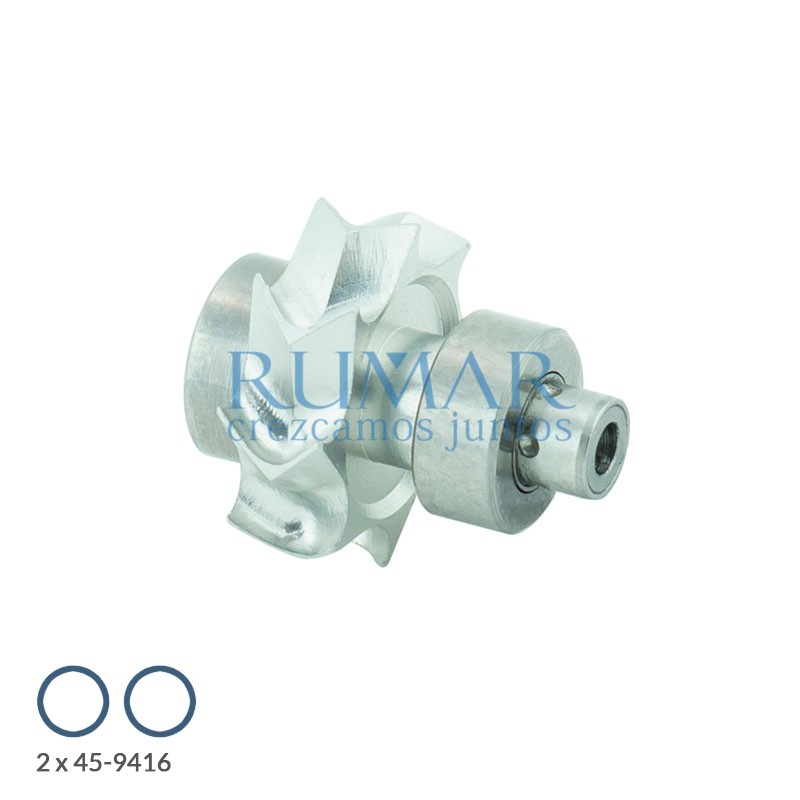 Rotor para turbina Sirona T1 Control, T2 Control, TC3 Control y Siropure P Control | Sin rebaje